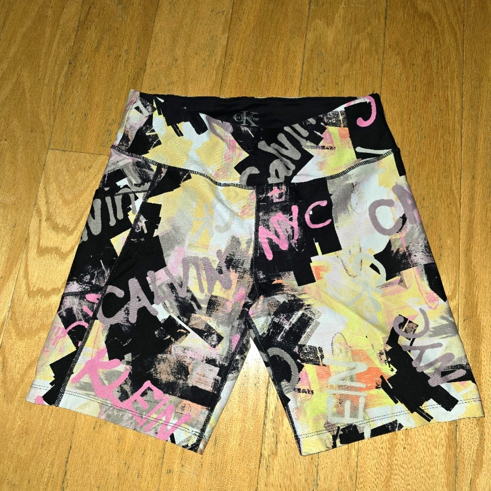 Calvin Klein Ladies Logo Bike Shorts | Multi Colors | Size L |